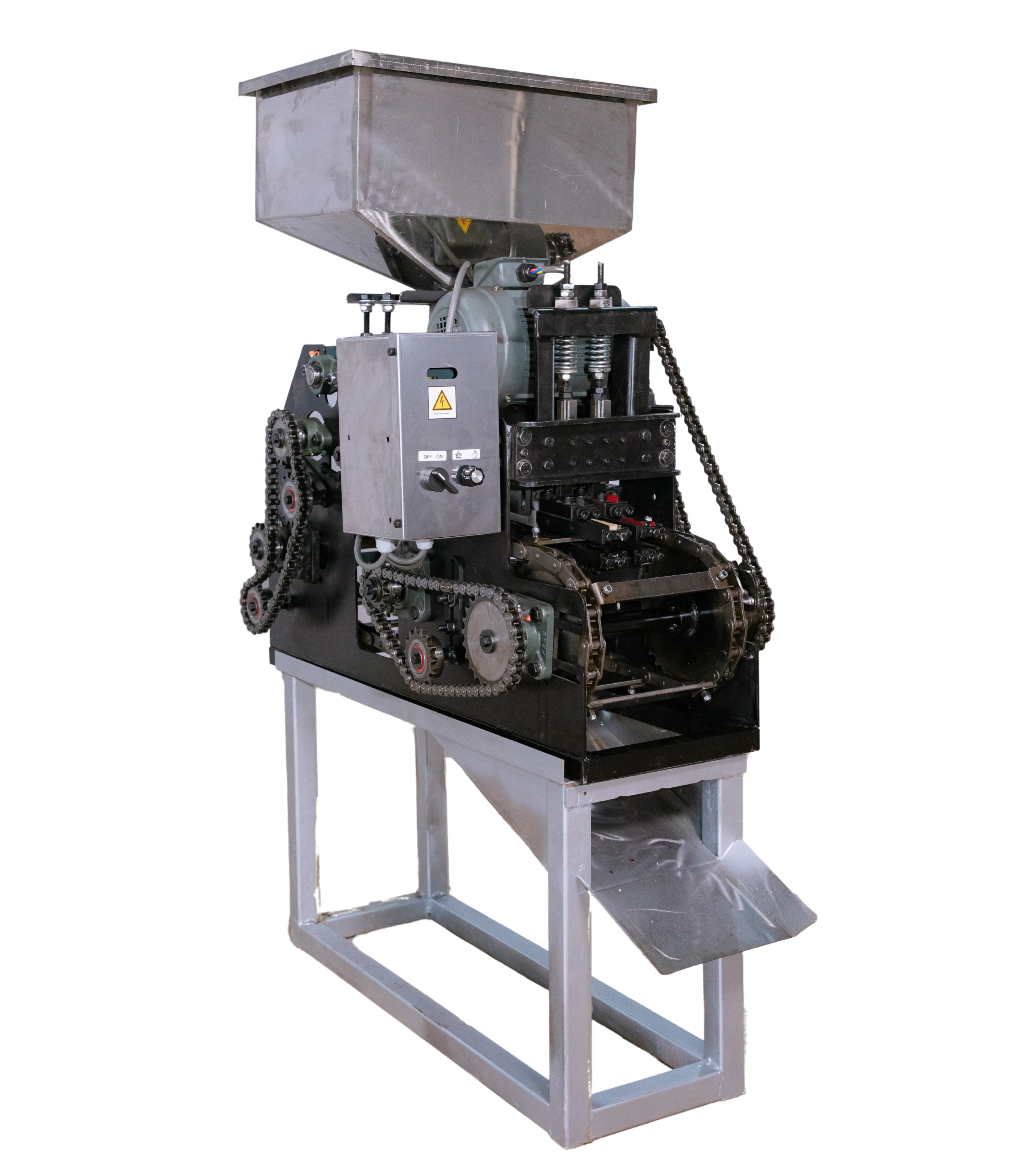 Vietnam 2-Blade Cashew Cutting Machine - Side View