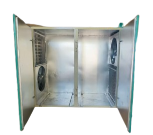Garlic tray dryer for preparing cloves before dry peeling