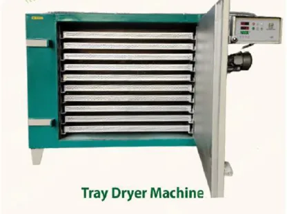Garlic tray dryer for preparing cloves before dry peeling